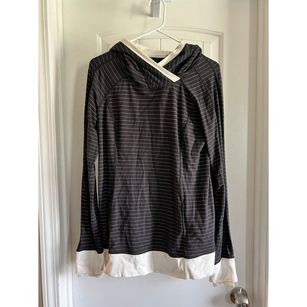 Lululemon Striped Hoodie with Contrast Hem